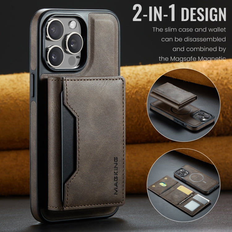 For iPhone 14 Pro Max MAGKING K2 Series MagSafe RFID Card Bag Detachable Phone Case