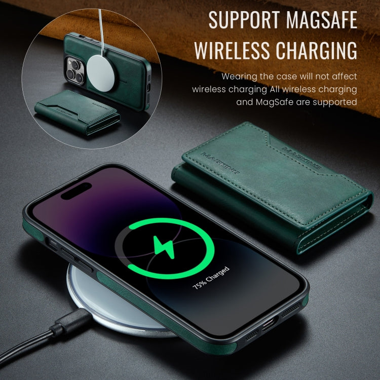 For iPhone 14 Pro Max MAGKING K2 Series MagSafe RFID Card Bag Detachable Phone Case