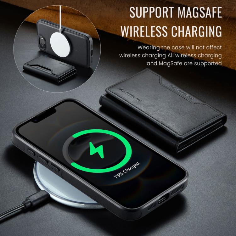 For iPhone 17e / 16e MAGKING K2 Series MagSafe RFID Card Bag Detachable Phone Case