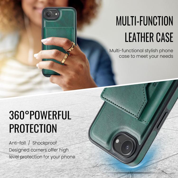 For iPhone 17e / 16e MAGKING K2 Series MagSafe RFID Card Bag Detachable Phone Case