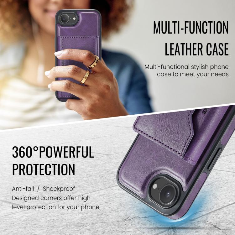 For iPhone 17e / 16e MAGKING K2 Series MagSafe RFID Card Bag Detachable Phone Case