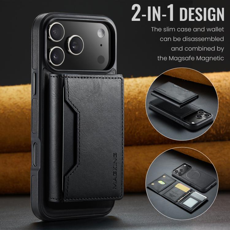 For iPhone 17 Pro Max MAGKING K2 Series MagSafe RFID Card Bag Detachable Phone Case