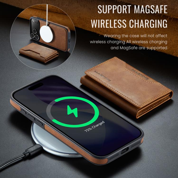 For iPhone 17 Pro Max MAGKING K2 Series MagSafe RFID Card Bag Detachable Phone Case