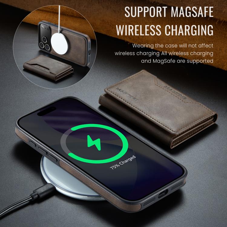 For iPhone 17 Pro Max MAGKING K2 Series MagSafe RFID Card Bag Detachable Phone Case