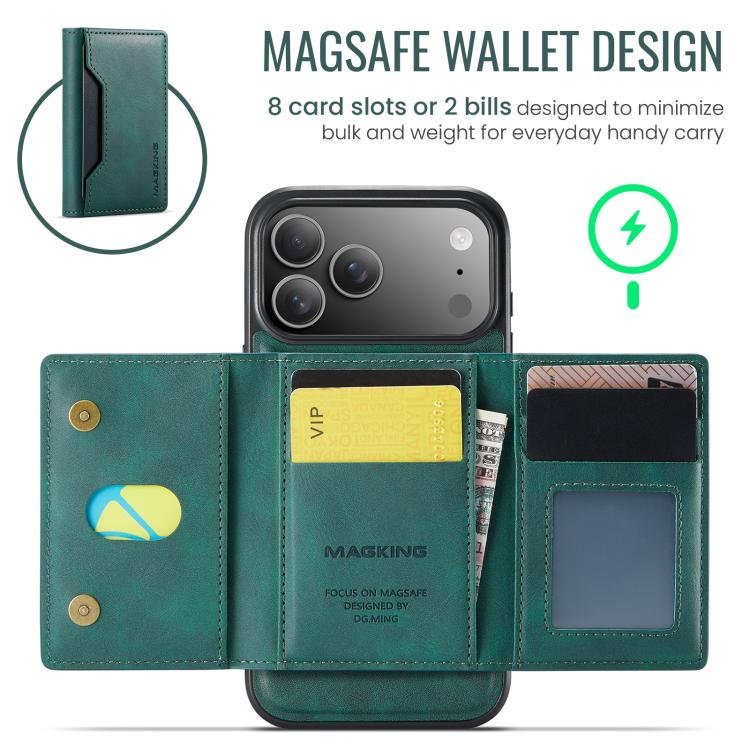 For iPhone 17 Pro Max MAGKING K2 Series MagSafe RFID Card Bag Detachable Phone Case