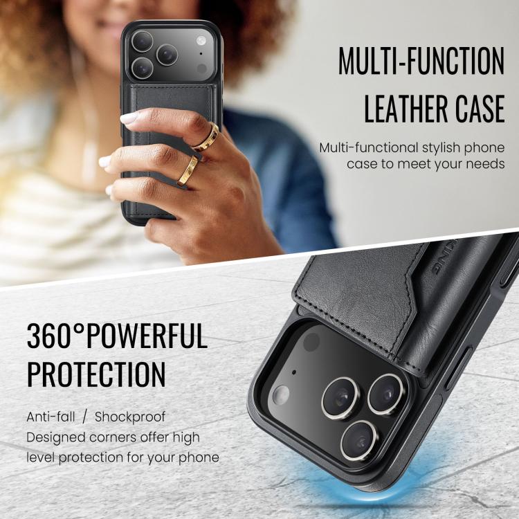 For iPhone 17 Pro MAGKING K2 Series MagSafe RFID Card Bag Detachable Phone Case
