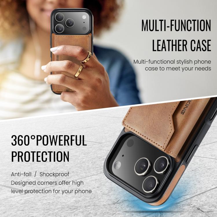 For iPhone 17 Pro MAGKING K2 Series MagSafe RFID Card Bag Detachable Phone Case