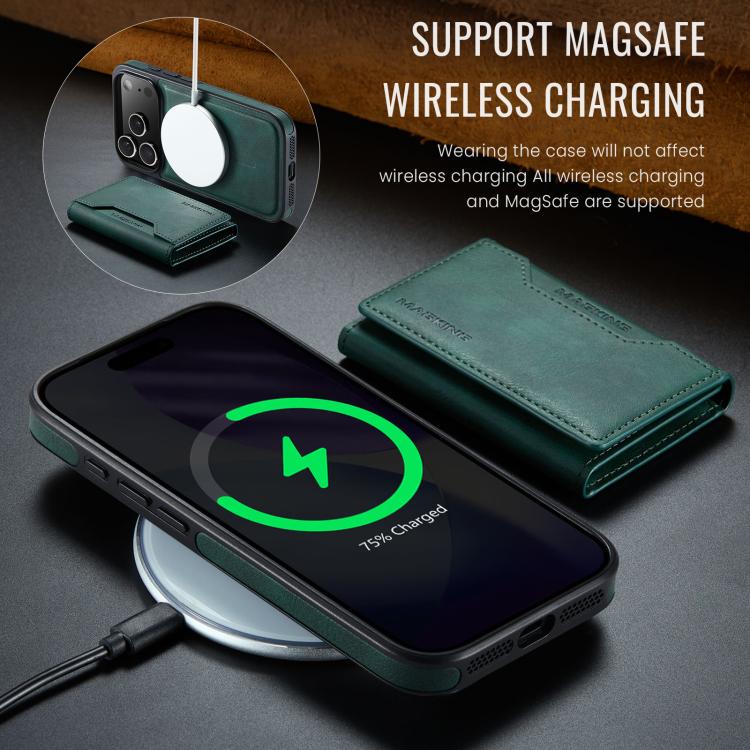 For iPhone 17 Pro MAGKING K2 Series MagSafe RFID Card Bag Detachable Phone Case