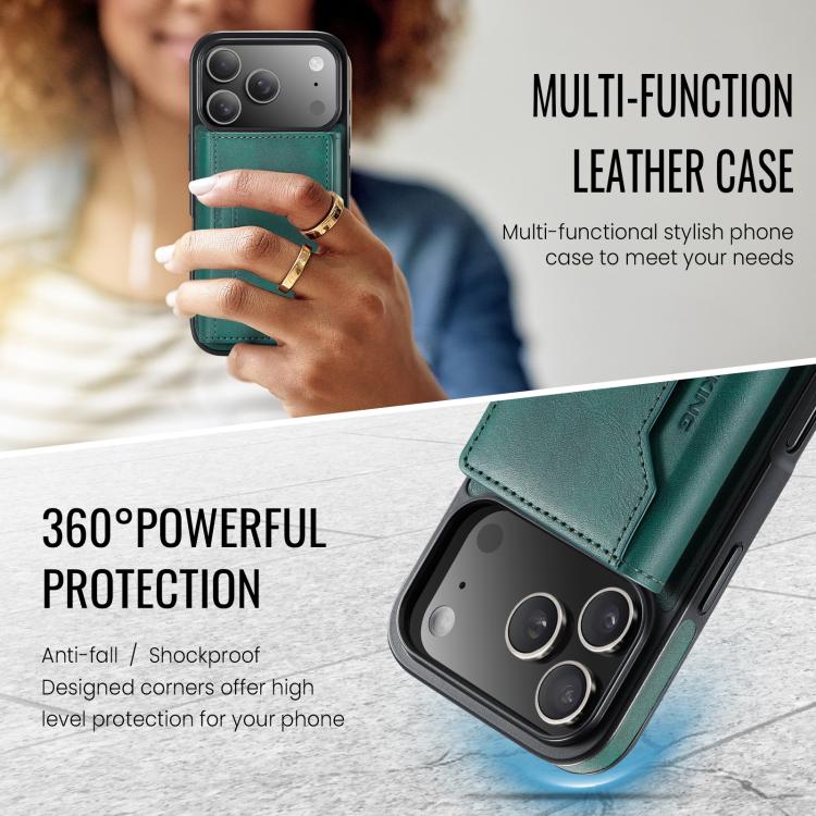 For iPhone 17 Pro MAGKING K2 Series MagSafe RFID Card Bag Detachable Phone Case