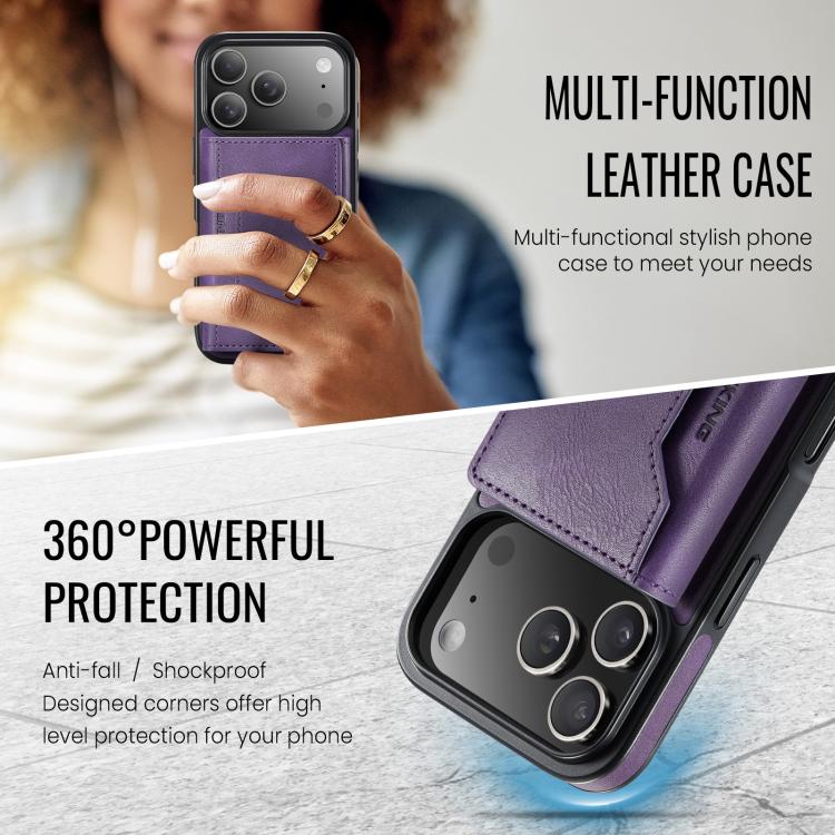 For iPhone 17 Pro MAGKING K2 Series MagSafe RFID Card Bag Detachable Phone Case