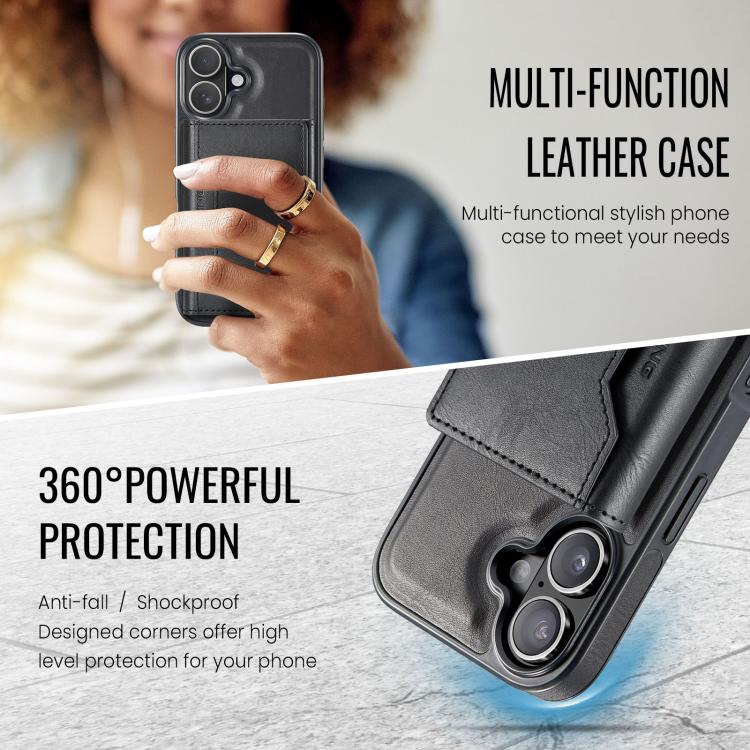 For iPhone 17 MAGKING K2 Series MagSafe RFID Card Bag Detachable Phone Case