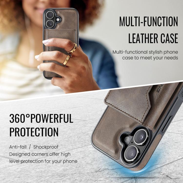 For iPhone 17 MAGKING K2 Series MagSafe RFID Card Bag Detachable Phone Case