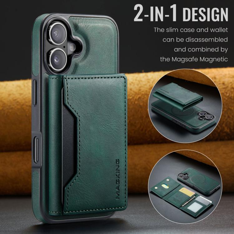 For iPhone 17 MAGKING K2 Series MagSafe RFID Card Bag Detachable Phone Case