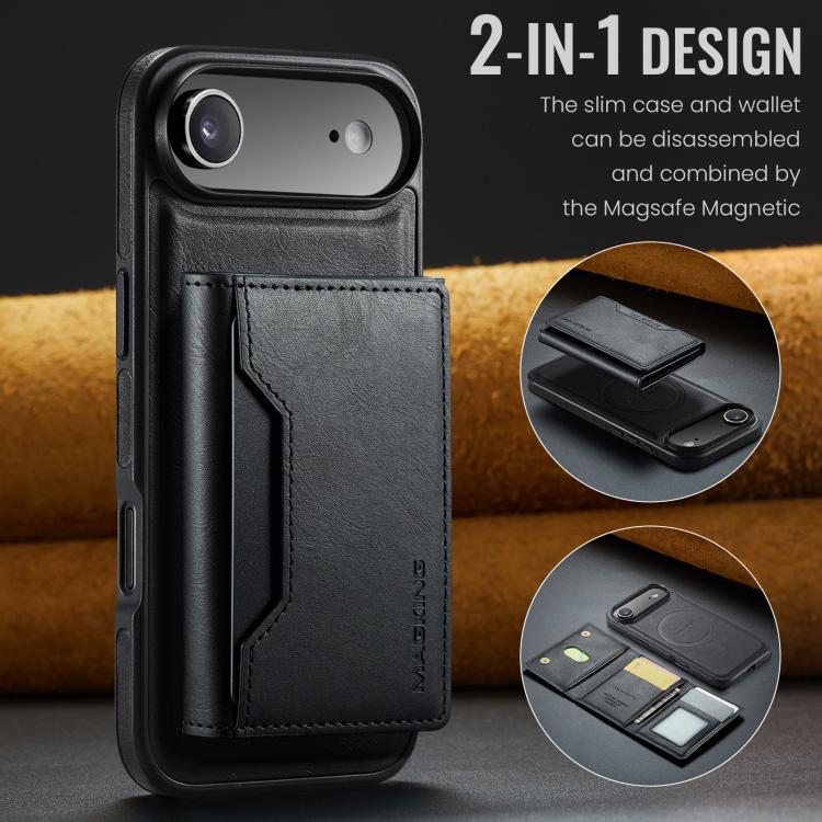 For iPhone Air MAGKING K2 Series MagSafe RFID Card Bag Detachable Phone Case