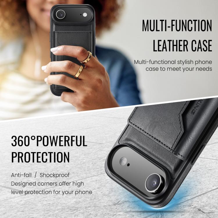 For iPhone Air MAGKING K2 Series MagSafe RFID Card Bag Detachable Phone Case