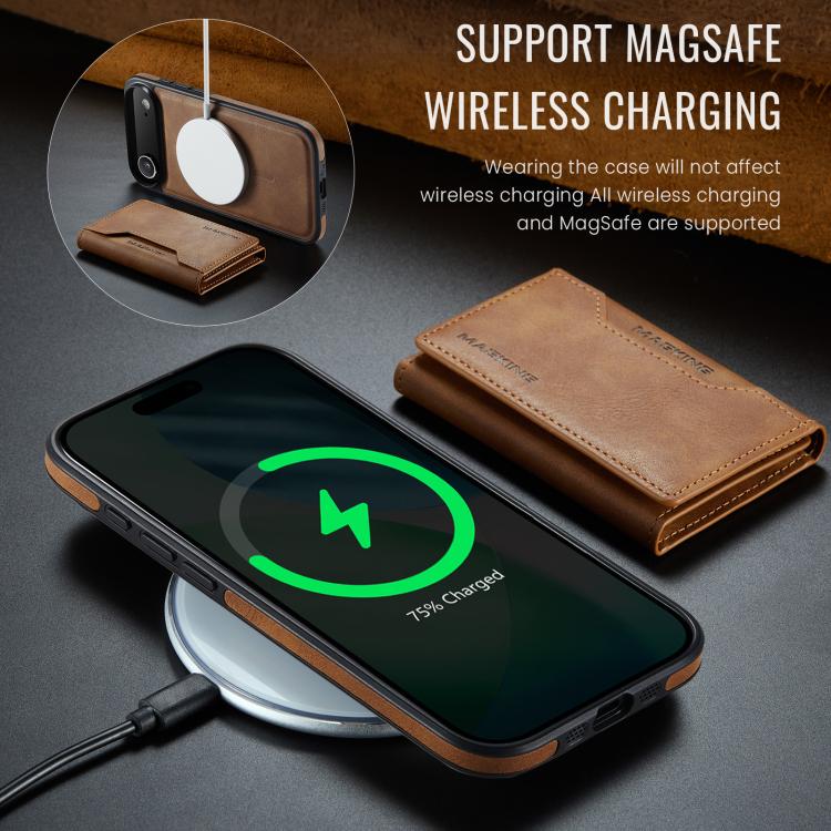 For iPhone Air MAGKING K2 Series MagSafe RFID Card Bag Detachable Phone Case