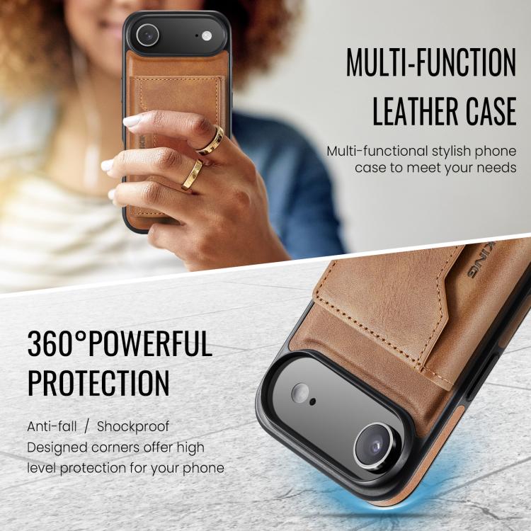 For iPhone Air MAGKING K2 Series MagSafe RFID Card Bag Detachable Phone Case
