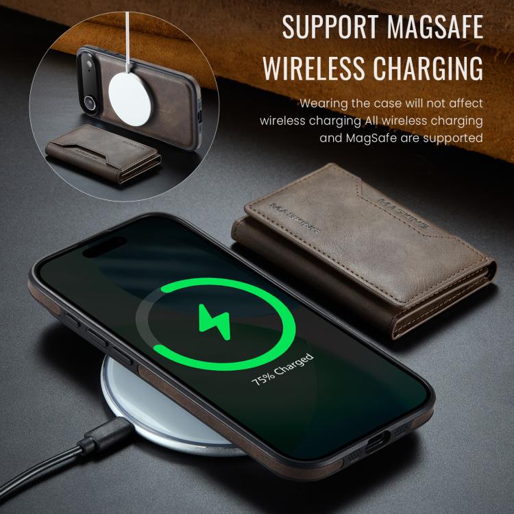 For iPhone Air MAGKING K2 Series MagSafe RFID Card Bag Detachable Phone Case