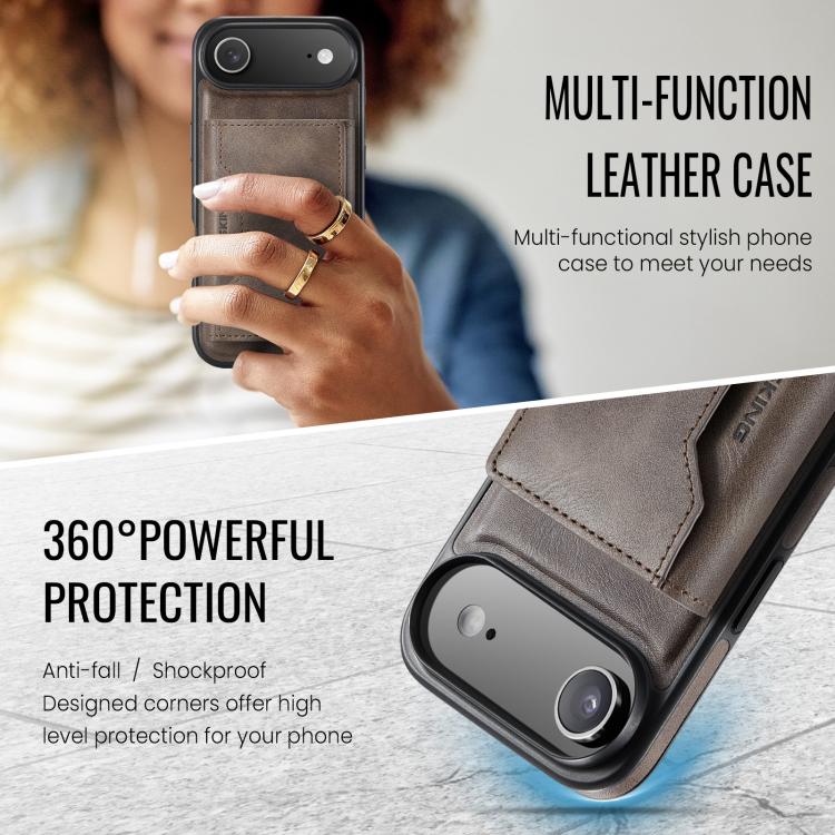 For iPhone Air MAGKING K2 Series MagSafe RFID Card Bag Detachable Phone Case