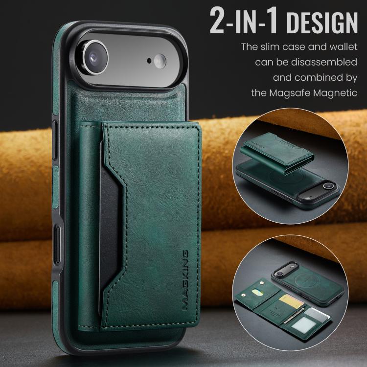 For iPhone Air MAGKING K2 Series MagSafe RFID Card Bag Detachable Phone Case