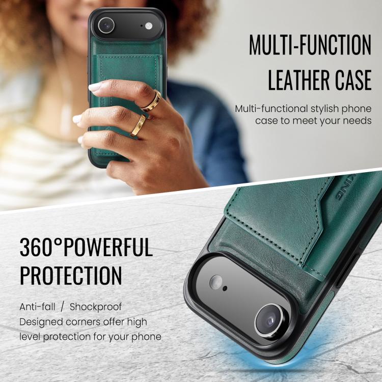 For iPhone Air MAGKING K2 Series MagSafe RFID Card Bag Detachable Phone Case