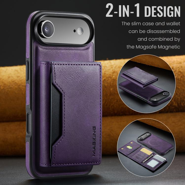 For iPhone Air MAGKING K2 Series MagSafe RFID Card Bag Detachable Phone Case