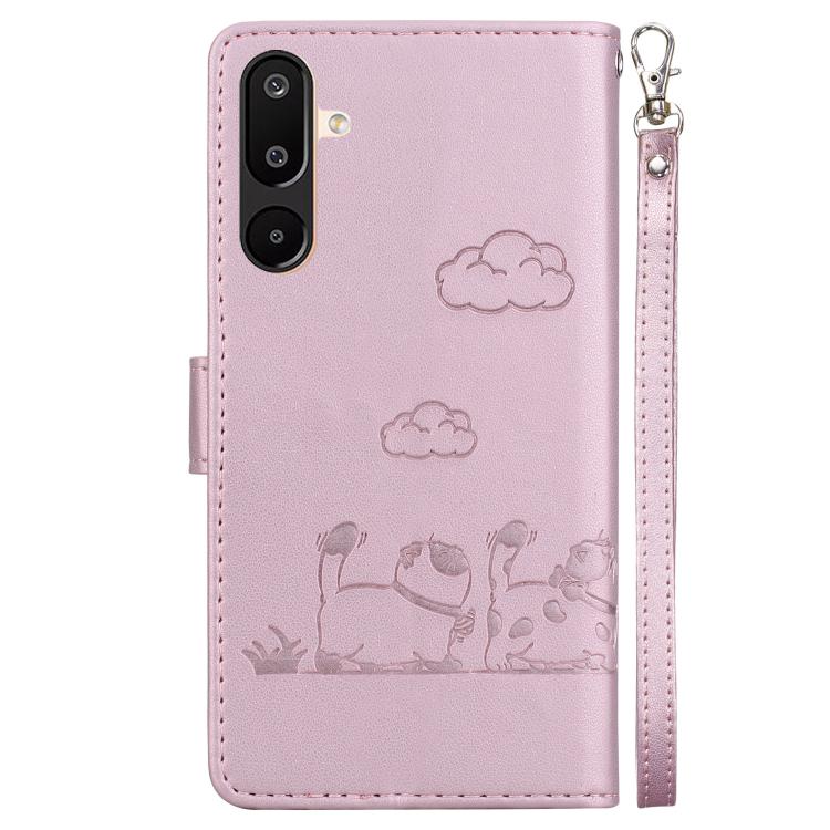 For Samsung Galaxy M16 5G / F16 5G / M36 5G Cute Cats RFID Leather Phone Case
