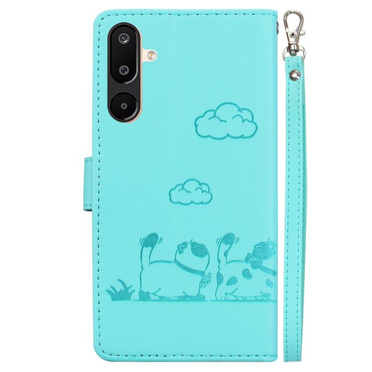 For Samsung Galaxy M16 5G / F16 5G / M36 5G Cute Cats RFID Leather Phone Case