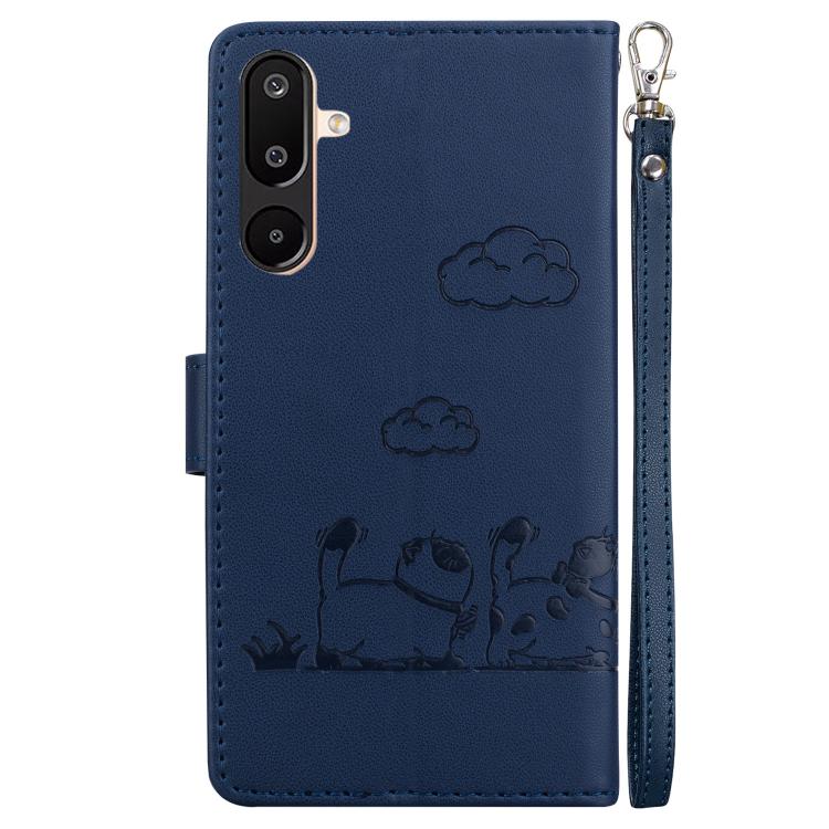 For Samsung Galaxy M16 5G / F16 5G / M36 5G Cute Cats RFID Leather Phone Case