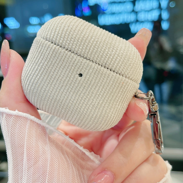 For AirPods 3 Corduroy Cloth Pattern Earphone Protective Case