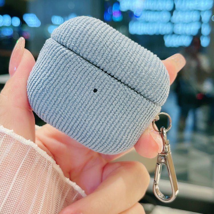 For AirPods 3 Corduroy Cloth Pattern Earphone Protective Case