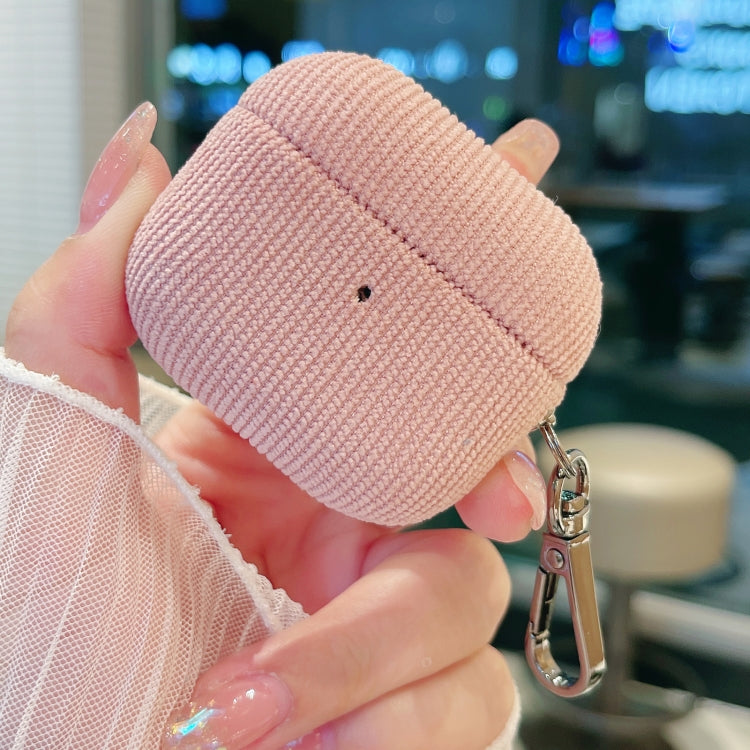 For AirPods 3 Corduroy Cloth Pattern Earphone Protective Case