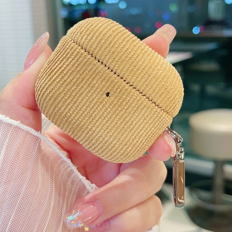 For AirPods 3 Corduroy Cloth Pattern Earphone Protective Case