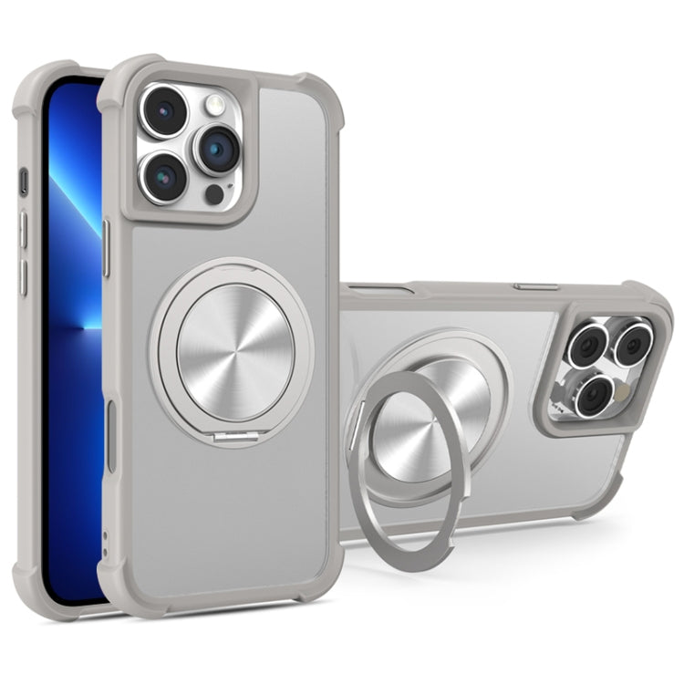 For iPhone 13 Pro CD Texture 360 Degree Rotating Holder MagSafe Phone Case