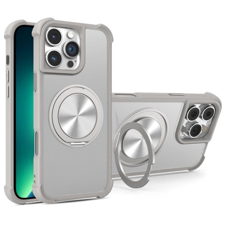 For iPhone 13 Pro Max CD Texture 360 Degree Rotating Holder MagSafe Phone Case