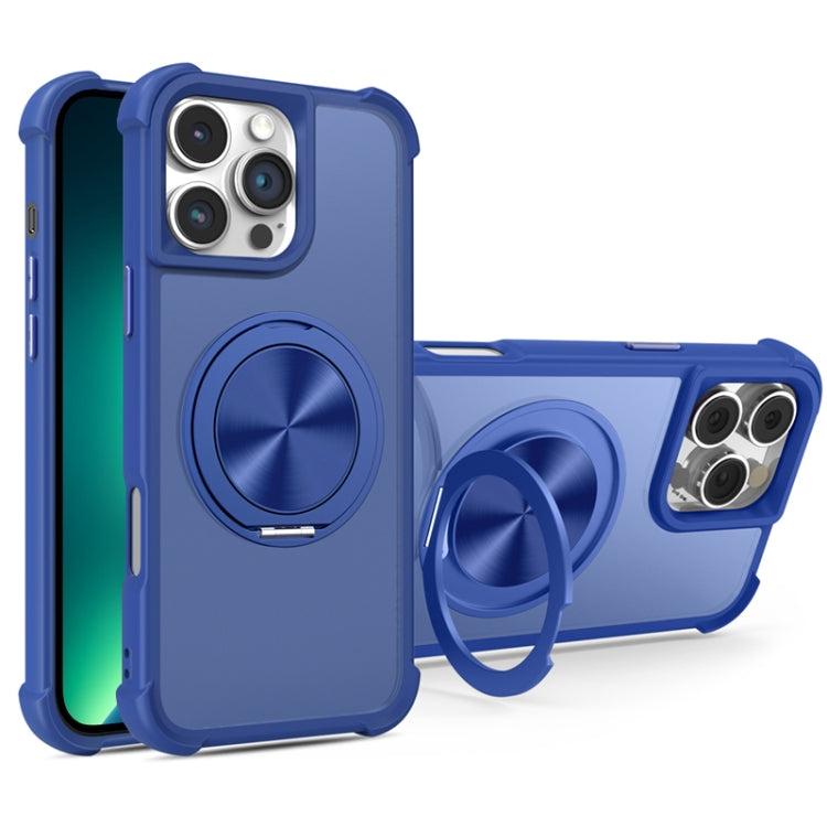 For iPhone 13 Pro Max CD Texture 360 Degree Rotating Holder MagSafe Phone Case