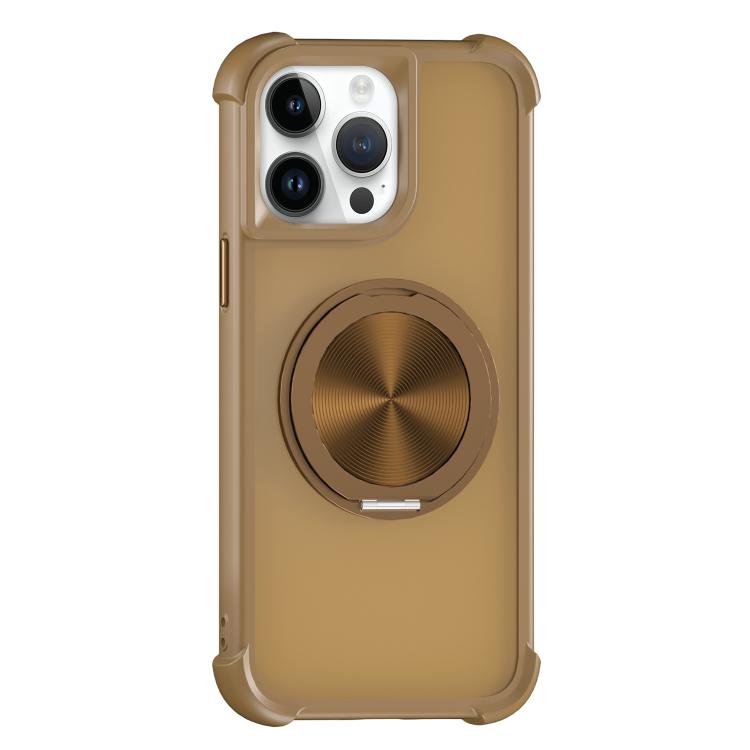 For iPhone 13 Pro Max CD Texture 360 Degree Rotating Holder MagSafe Phone Case