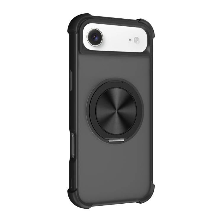 For iPhone Air CD Texture 360 Degree Rotating Holder MagSafe Phone Case