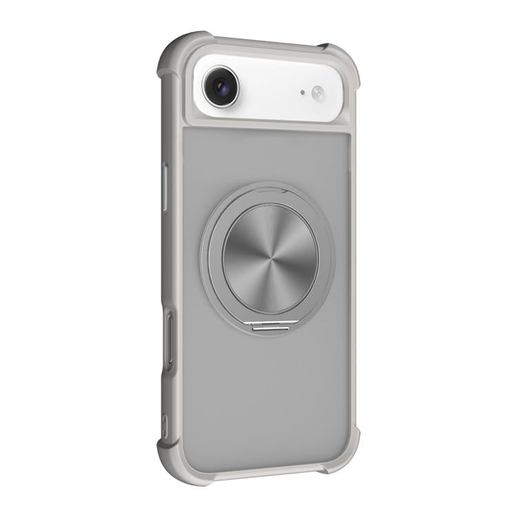 For iPhone Air CD Texture 360 Degree Rotating Holder MagSafe Phone Case