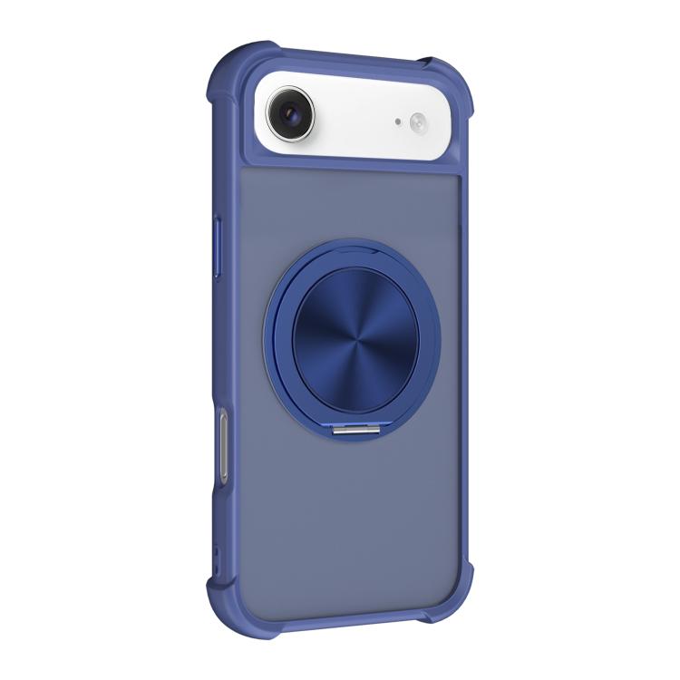 For iPhone Air CD Texture 360 Degree Rotating Holder MagSafe Phone Case
