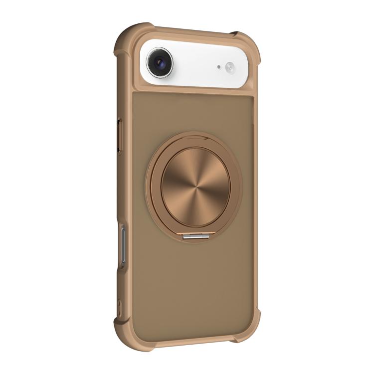 For iPhone Air CD Texture 360 Degree Rotating Holder MagSafe Phone Case