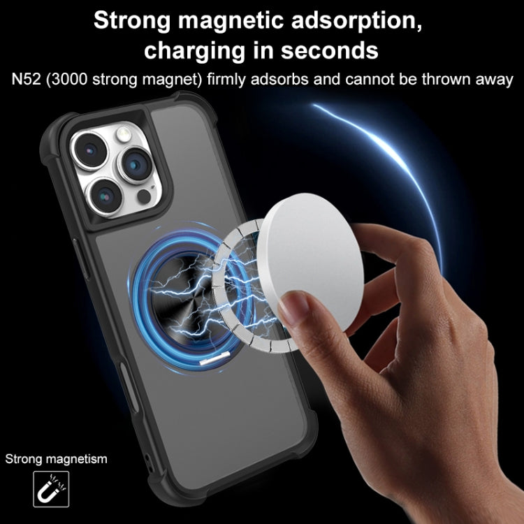 For iPhone 11 CD Texture 360 Degree Rotating Holder MagSafe Phone Case