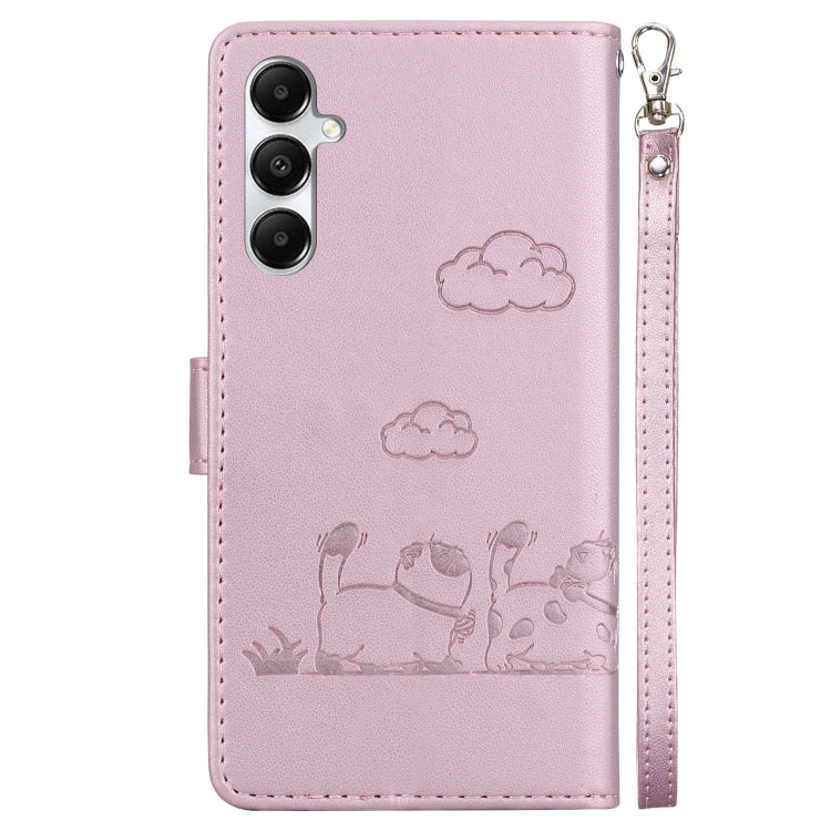 For Samsung Galaxy A05s Cute Cats RFID Leather Phone Case