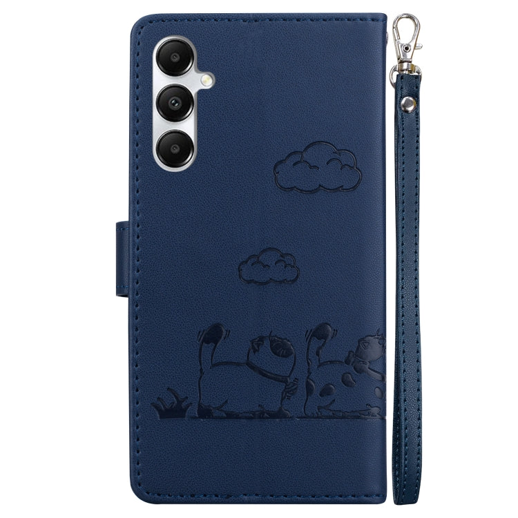 For Samsung Galaxy A05s Cute Cats RFID Leather Phone Case