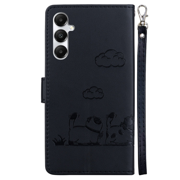 For Samsung Galaxy A05s Cute Cats RFID Leather Phone Case