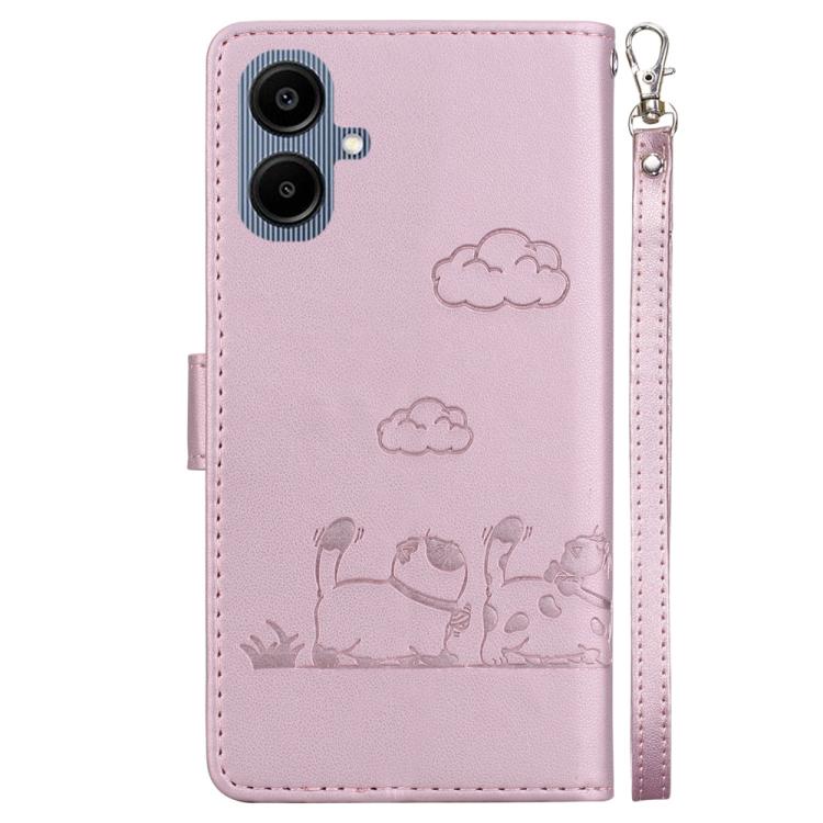 For Samsung Galaxy A07 4G / A06 4G / 5G Cute Cats RFID Leather Phone Case