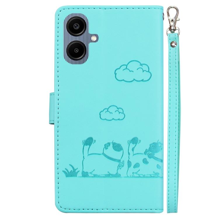 For Samsung Galaxy A07 4G / A06 4G / 5G Cute Cats RFID Leather Phone Case