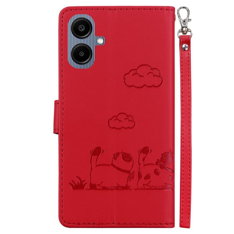 For Samsung Galaxy A07 4G / A06 4G / 5G Cute Cats RFID Leather Phone Case