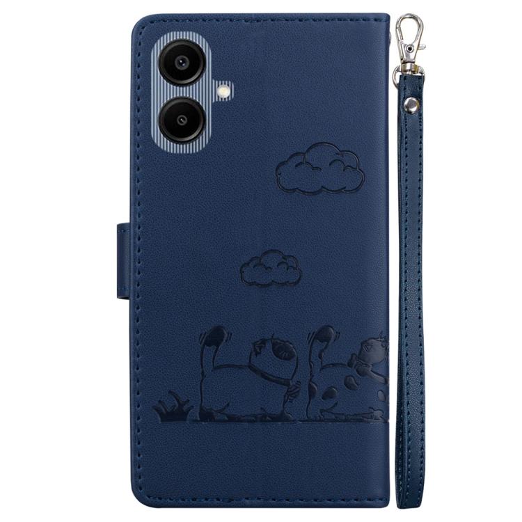 For Samsung Galaxy A07 4G / A06 4G / 5G Cute Cats RFID Leather Phone Case