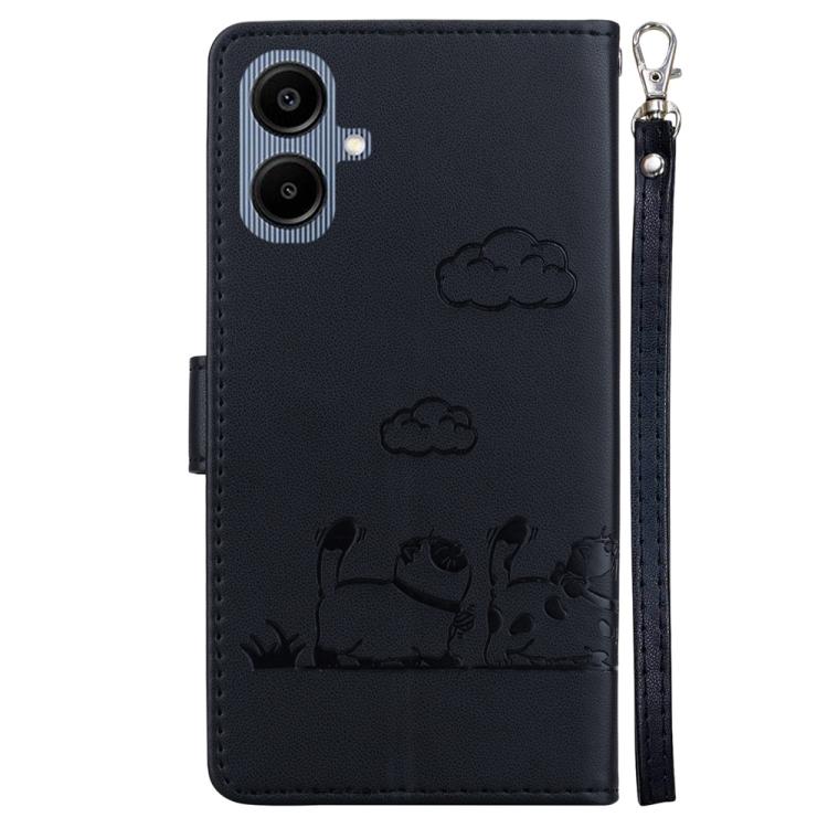 For Samsung Galaxy A07 4G / A06 4G / 5G Cute Cats RFID Leather Phone Case